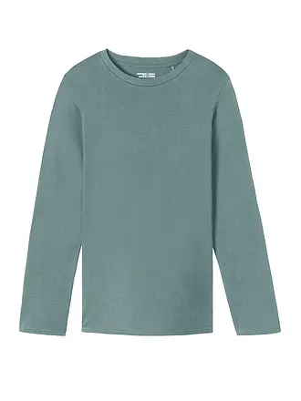 SCHIESSER | Pyjama Langarmshirt | blau